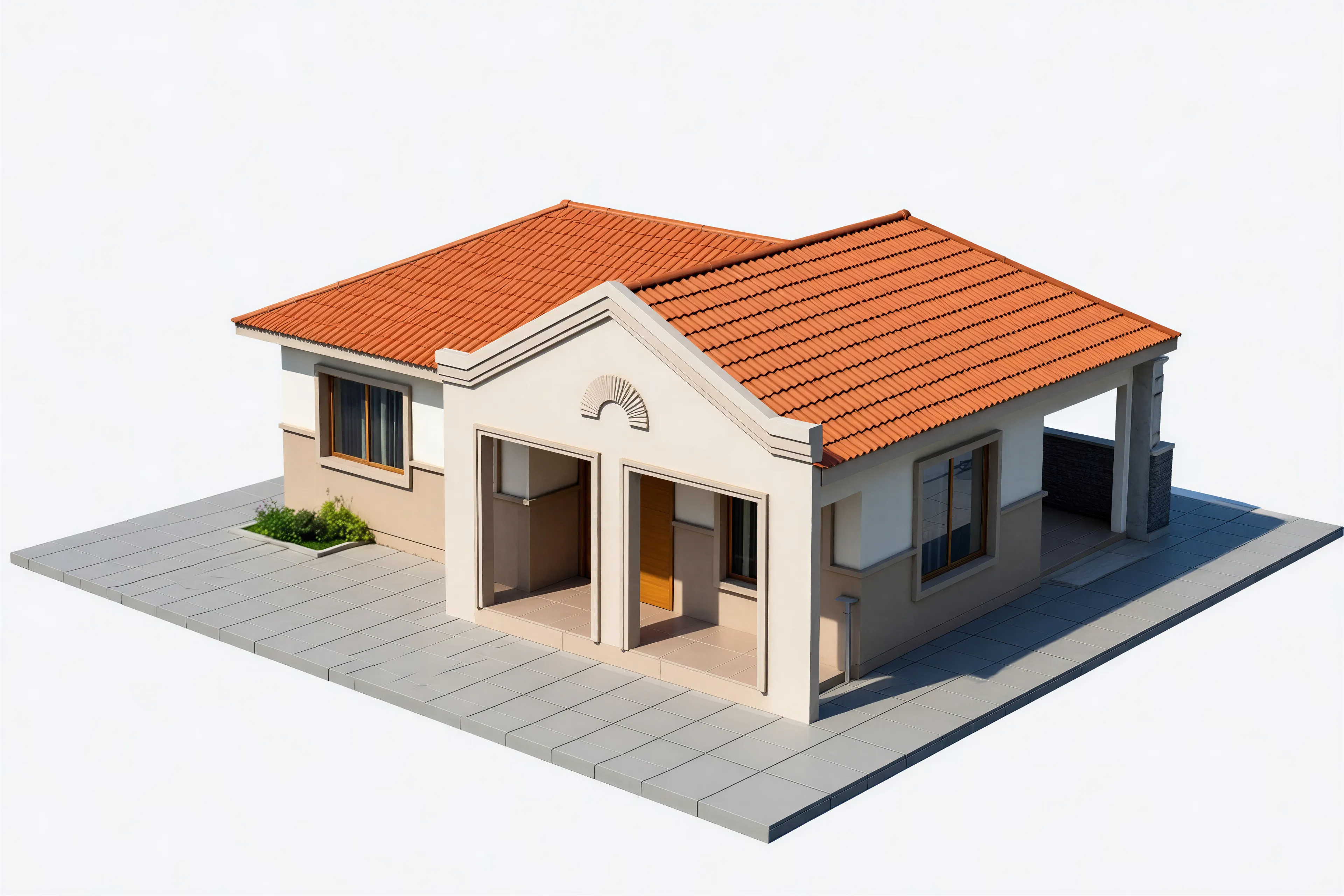 Villa Allura| Plan de Maison Moderne 2 Chambres (91 m²)